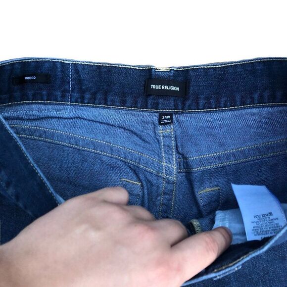 TRUE Religion Jeans Size 34 GENO Blue - Picture 9 of 9